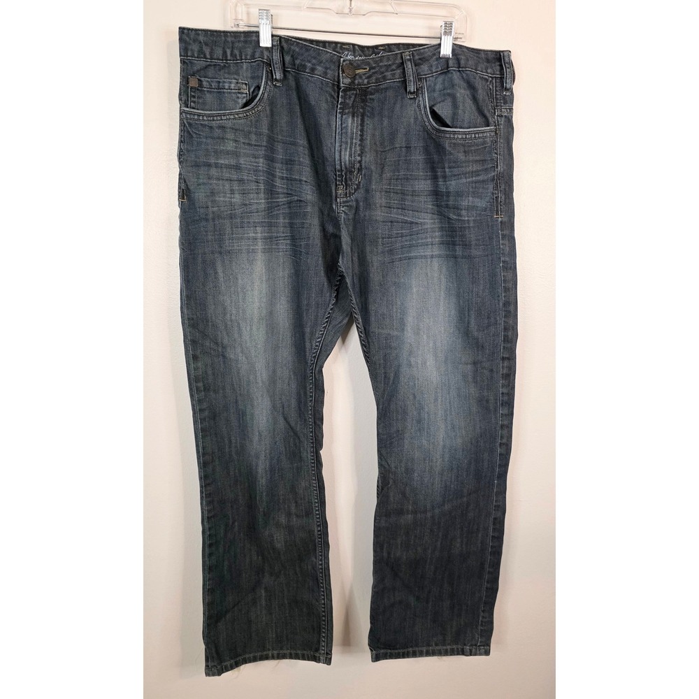 Buffalo David Bitton Stephen Slim Fit Jeans Mens 40x32 Dark Wash Blue Denim